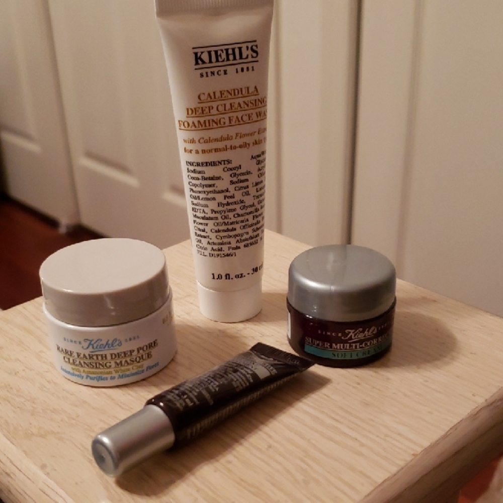 Kiehl's Skincare Collection with White and Gray Packaging